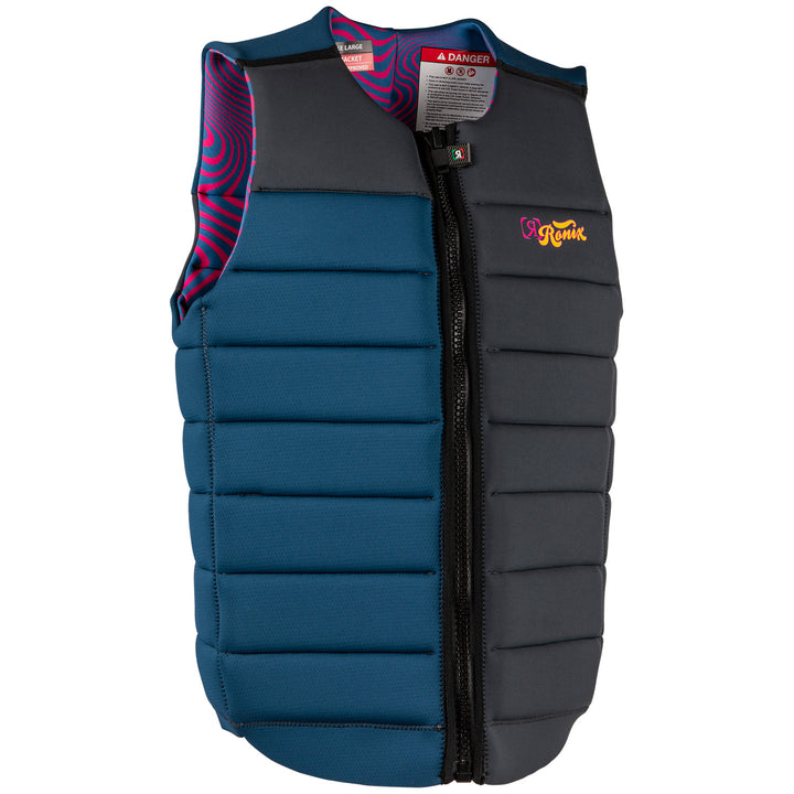 Ronix Purple Haze Impact Wake Vest Psychedelic Blue/Grey