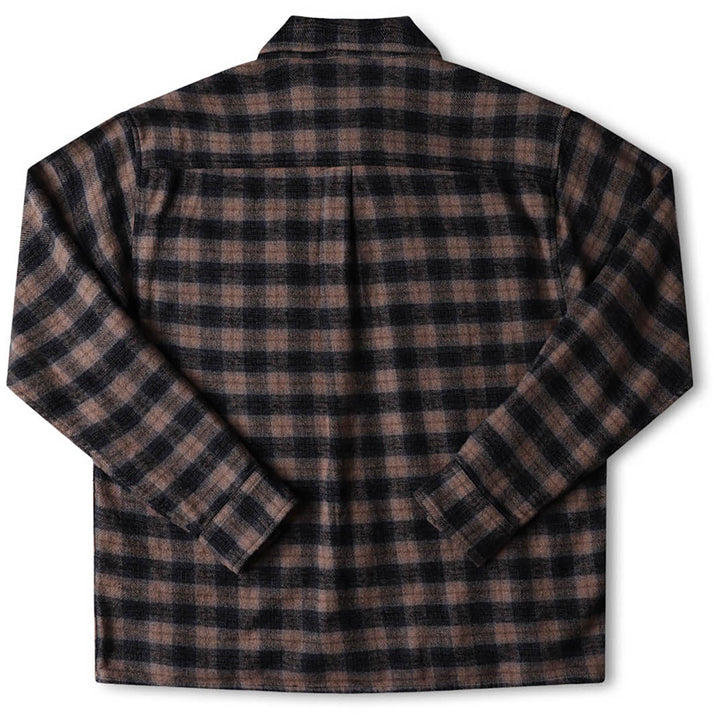 Former Manners Plaid Long-Sleeve Shirt - Men's Taupe