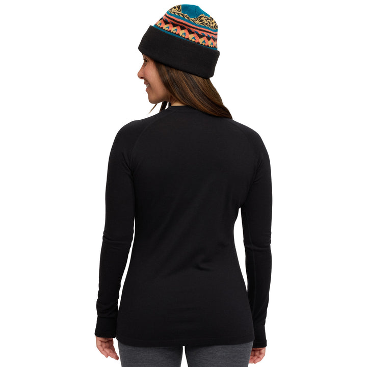 evo Ridgetop Merino Wool Midweight Crew Top - Women's Black