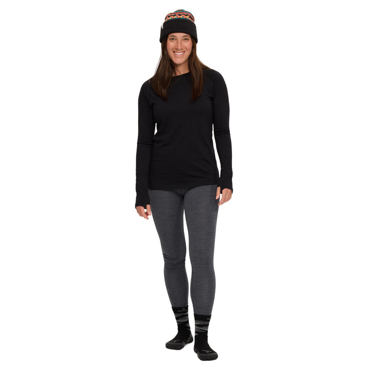evo Ridgetop Merino Wool High-Waist Leggings - Women's Charcoal Heather