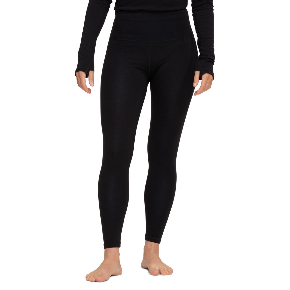 evo Ridgetop Merino Wool High-Waist Leggings - Women's Black