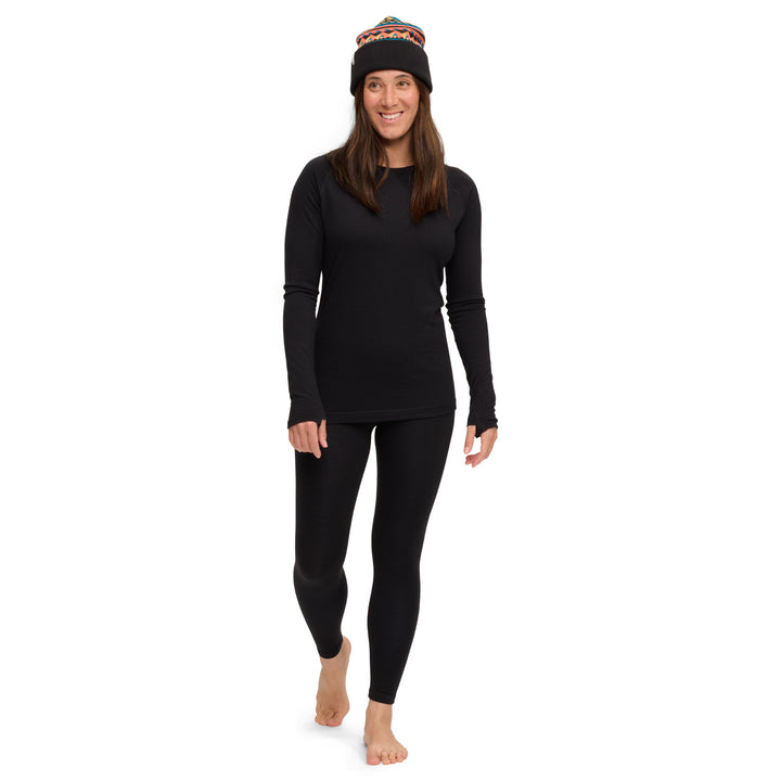 evo Ridgetop Merino Wool High-Waist Leggings - Women's Black