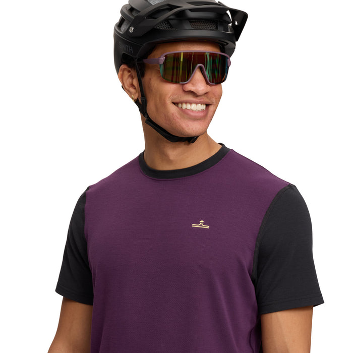 evo Lookout Short-Sleeve Bike Jersey Grape