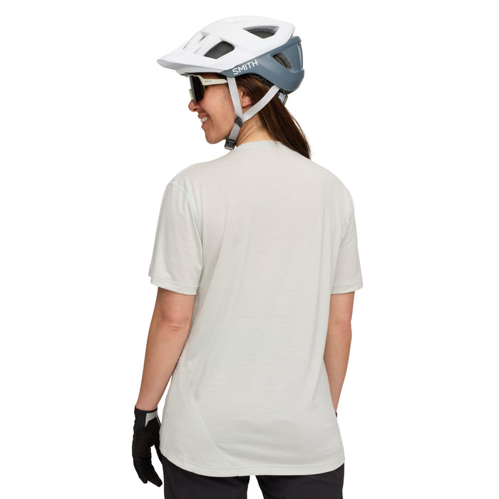 evo Short-Sleeve Merino Bike Jersey - Women's Light Ocean Grey