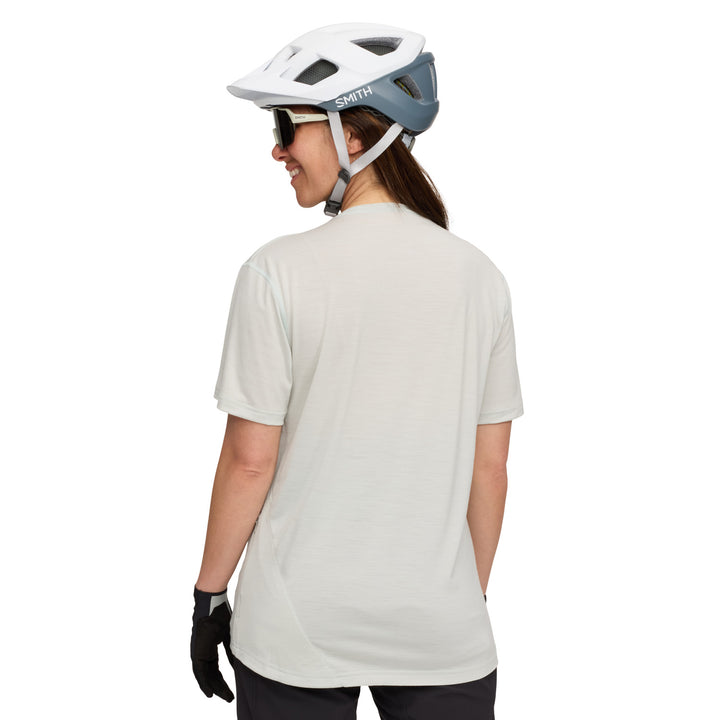 evo Short-Sleeve Merino Bike Jersey - Women's Light Ocean Grey
