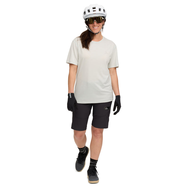 evo Short-Sleeve Merino Bike Jersey - Women's Light Ocean Grey