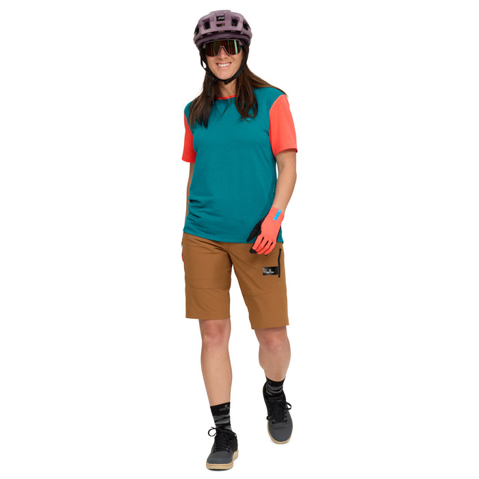evo Lookout Short-Sleeve Bike Jersey - Women's Neptune Blue