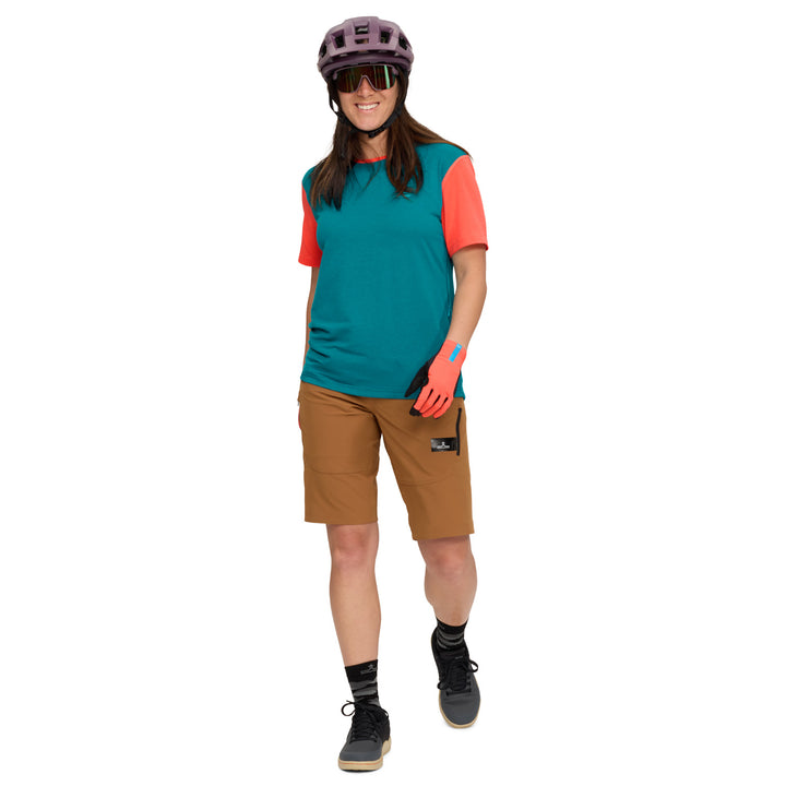 evo Lookout Short-Sleeve Bike Jersey - Women's Neptune Blue
