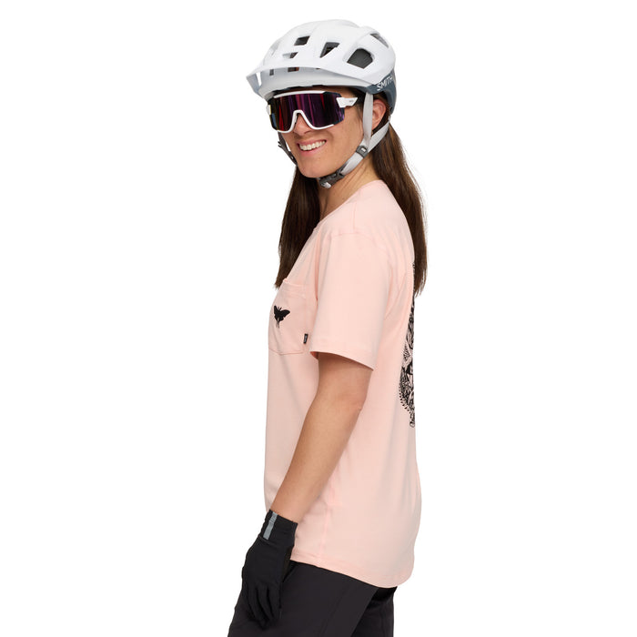 evo Trail Pocket T-Shirt - Women's Dusty Pink-Sarah King