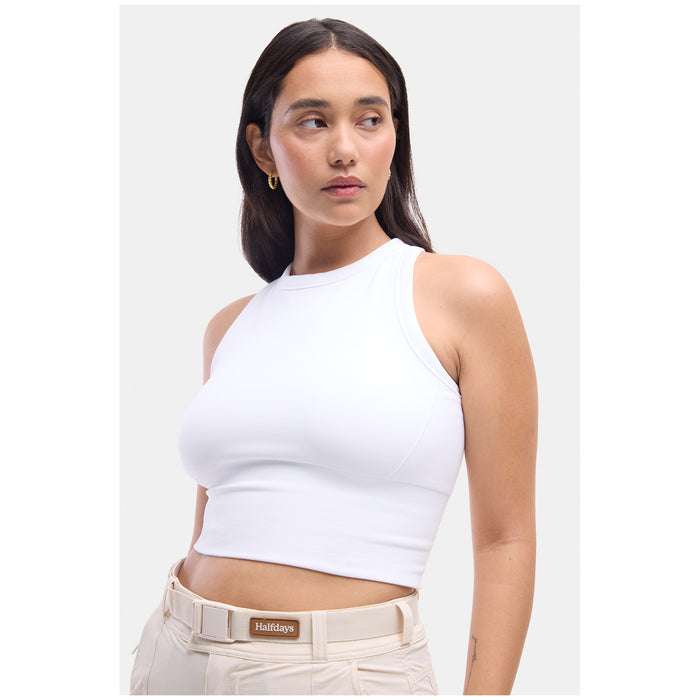 Halfdays Sunn Racerback Tank - Women's White