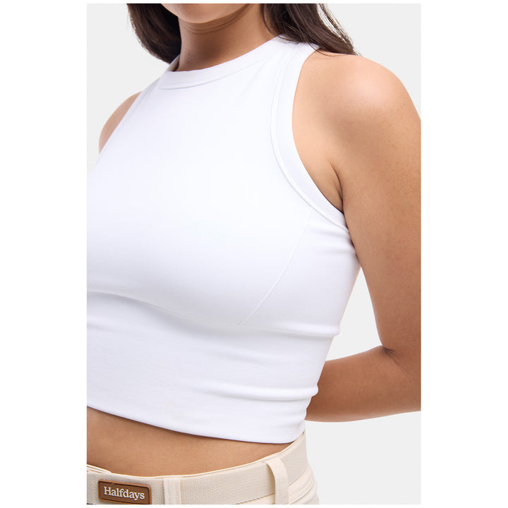 Halfdays Sunn Racerback Tank - Women's White
