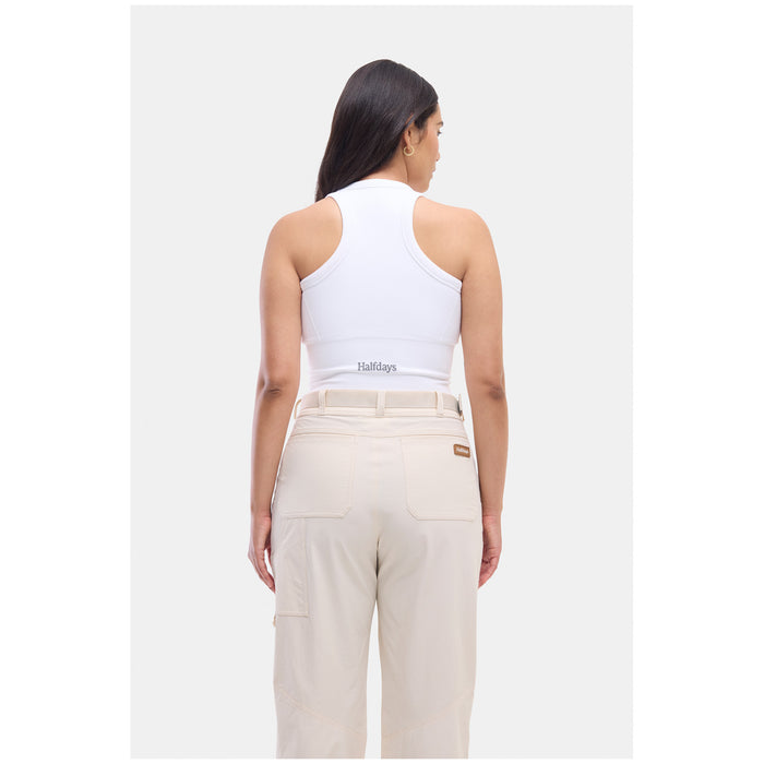 Halfdays Sunn Racerback Tank - Women's White