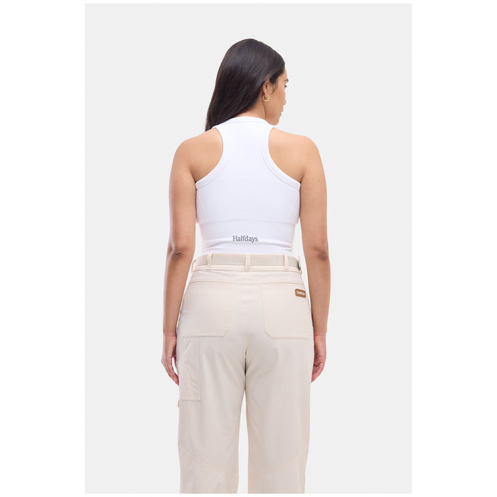 Halfdays Sunn Racerback Tank - Women's White