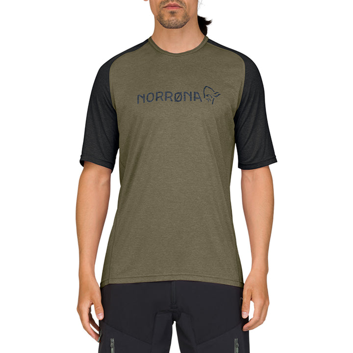 Norrona Fjora Equaliser Lightweight Short-Sleeve Jersey Olive Night