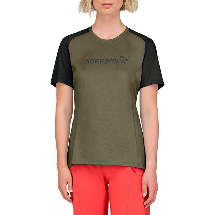 Norrona Fjora Equaliser Lightweight Short-Sleeve Jersey - Women's Olive Night