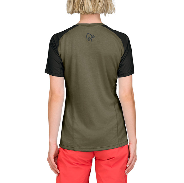 Norrona Fjora Equaliser Lightweight Short-Sleeve Jersey - Women's Olive Night
