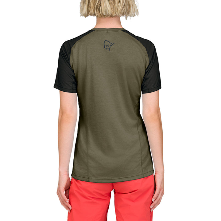 Norrona Fjora Equaliser Lightweight Short-Sleeve Jersey - Women's Olive Night