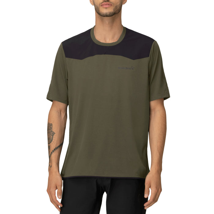 Norrona Skibotn Equaliser Tech Short-Sleeve Jersey Olive Night