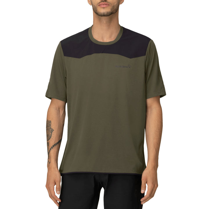 Norrona Skibotn Equaliser Tech Short-Sleeve Jersey Olive Night