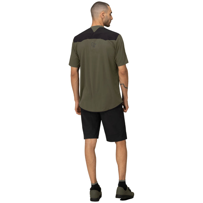 Norrona Skibotn Equaliser Tech Short-Sleeve Jersey Olive Night
