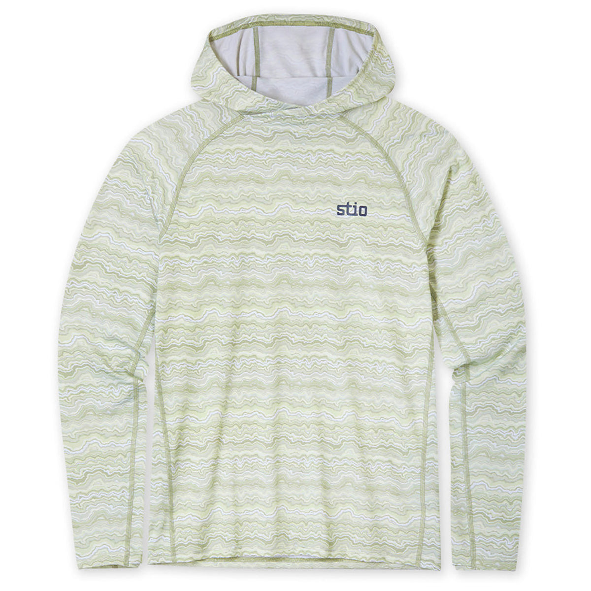 Stio Hylas Hooded Pullover - Men's Sage Flats Strata