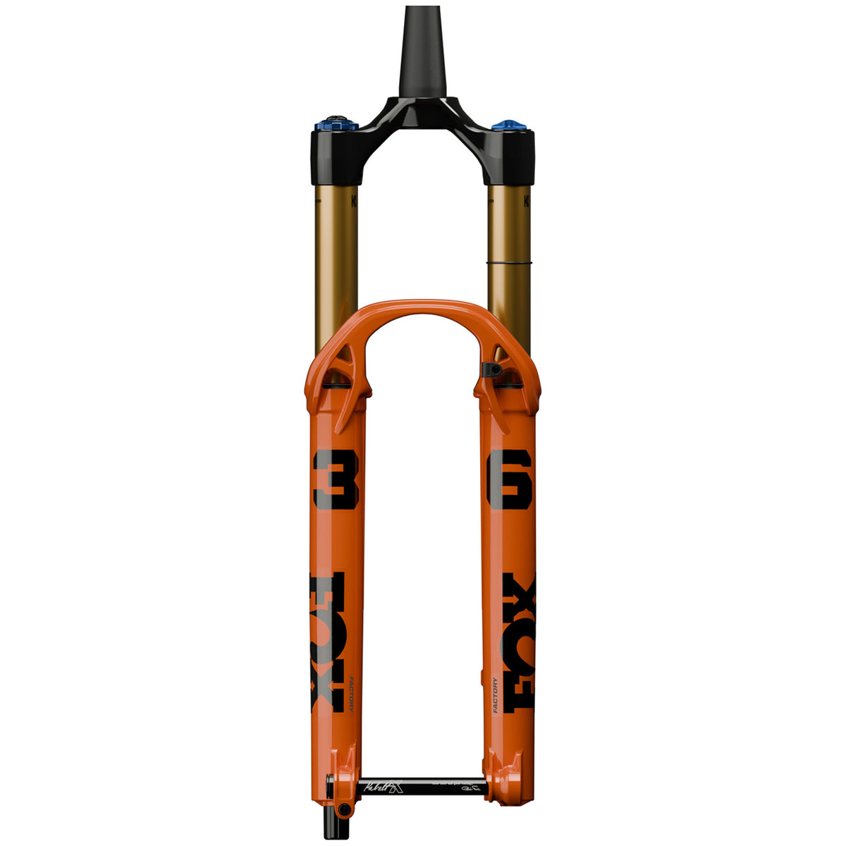 Fox Shox 36 Float Factory GRIP X2 Fork - 29" Shiny Orange, Neutral/Clear Logo