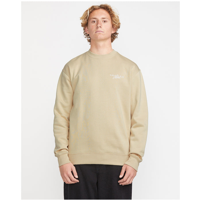 Volcom Calmstone Crew - Men's Pale Khaki