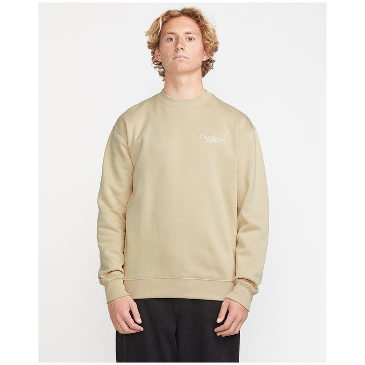 Volcom Calmstone Crew - Men's Pale Khaki
