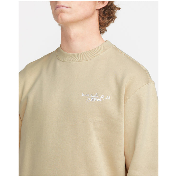 Volcom Calmstone Crew - Men's Pale Khaki