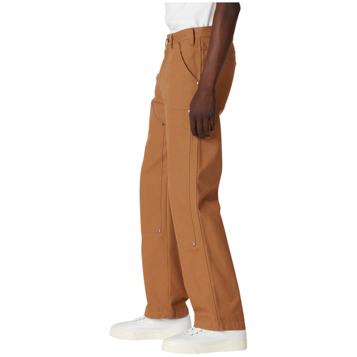 Dickies Double Front Duck Canvas Utility Pants - Men's Stonewashed Brown Duck