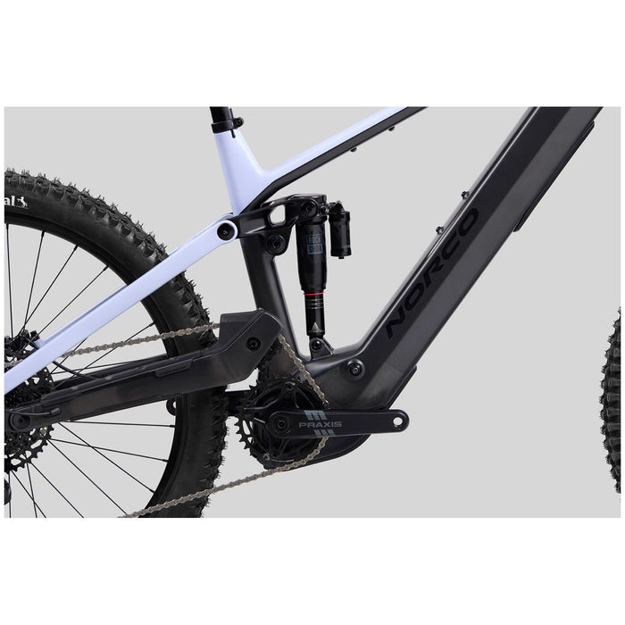 Norco Sight VLT CX C3 E-Mountain Bike 2025 Raw Black/Ice White