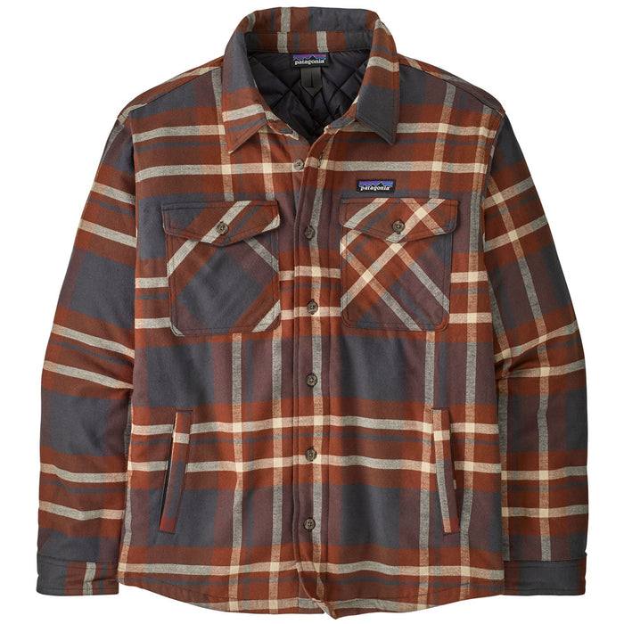 Patagonia Lightweight Insulated Fjord Flannel Shirt - Men's Ashore: Ink Black