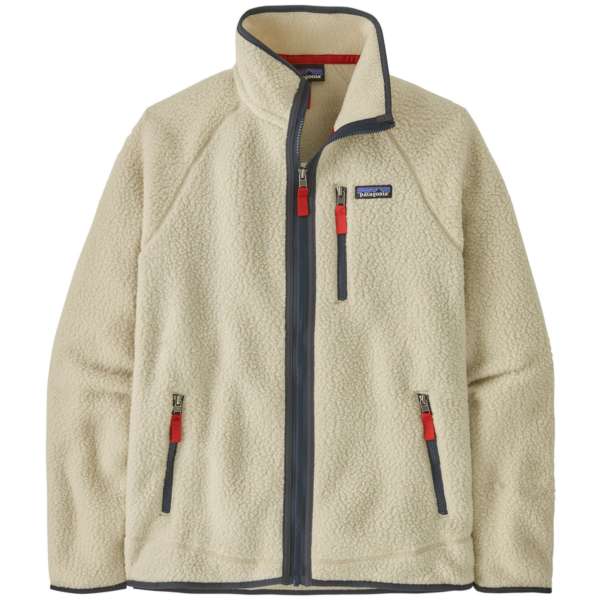 Patagonia Retro Pile Jacket - Men's Pelican w/Smolder Blue