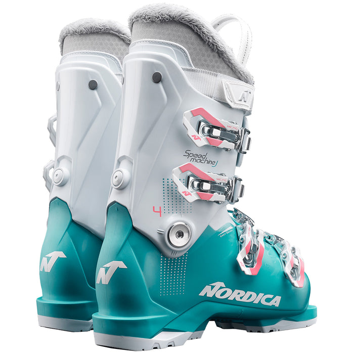 Nordica Speedmachine J4 Ski Boots - Kids' 2026 Light Blue/White/Pink