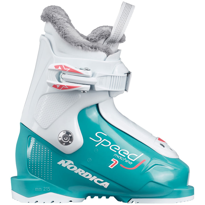 Nordica Speedmachine J1 Ski Boots - Kids' 2026 Light Blue/White/Pink