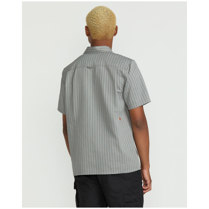 Volcom Trade Stone Short-Sleeve Shirt - Men's Tower Grey