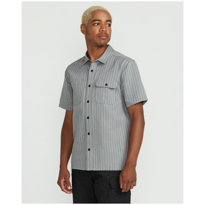 Volcom Trade Stone Short-Sleeve Shirt - Men's Tower Grey