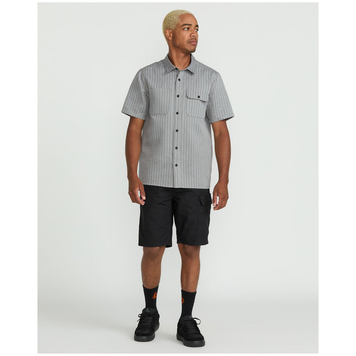 Volcom Trade Stone Short-Sleeve Shirt - Men's Tower Grey