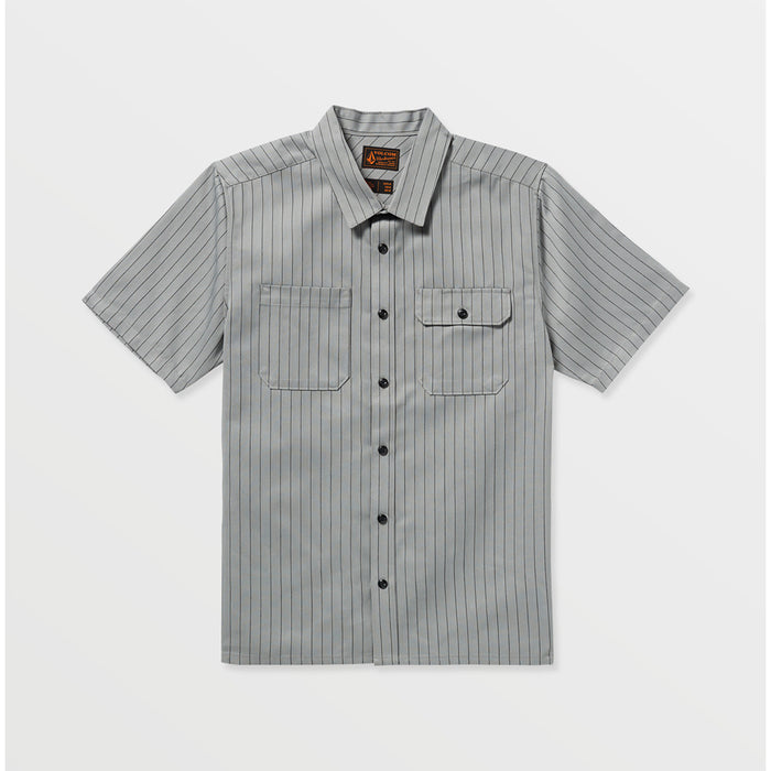 Volcom Trade Stone Short-Sleeve Shirt - Men's Tower Grey