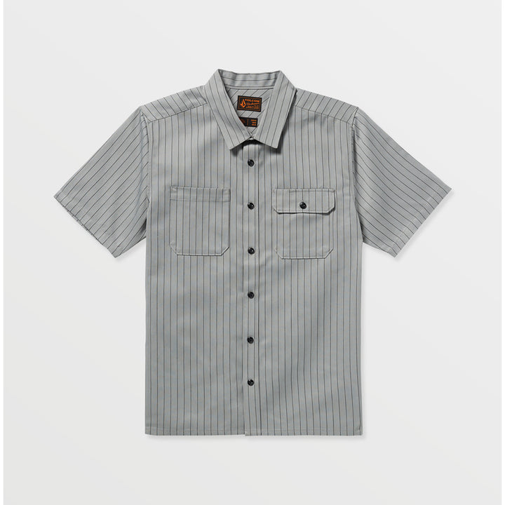 Volcom Trade Stone Short-Sleeve Shirt - Men's Tower Grey