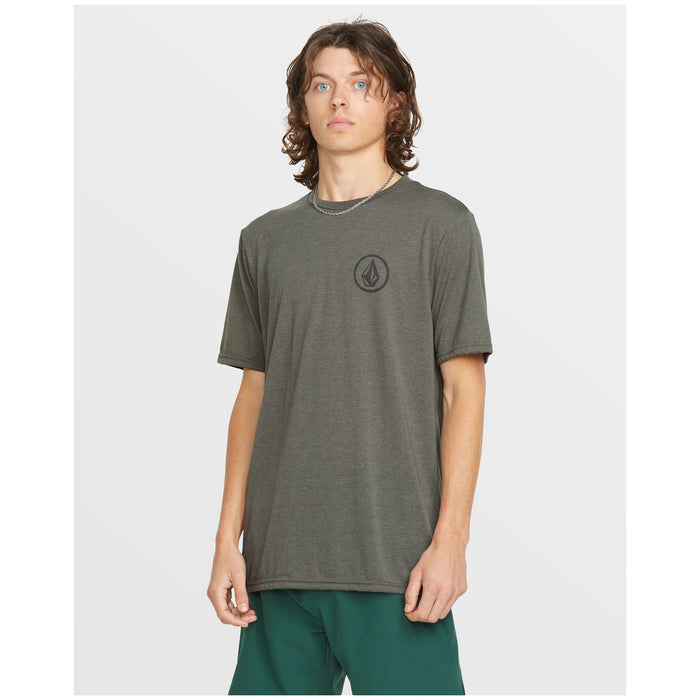 Volcom Stone Tech Short-Sleeve Tee Charcoal Heather