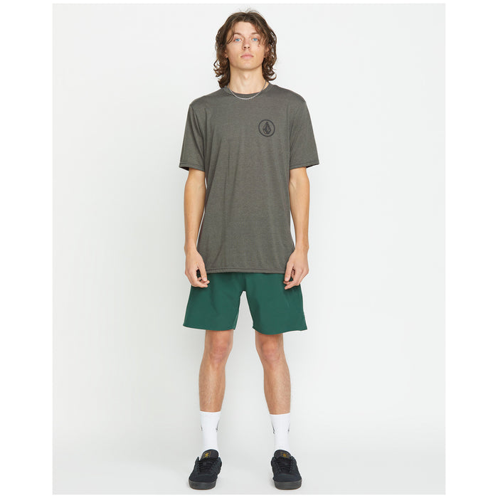 Volcom Stone Tech Short-Sleeve Tee Charcoal Heather