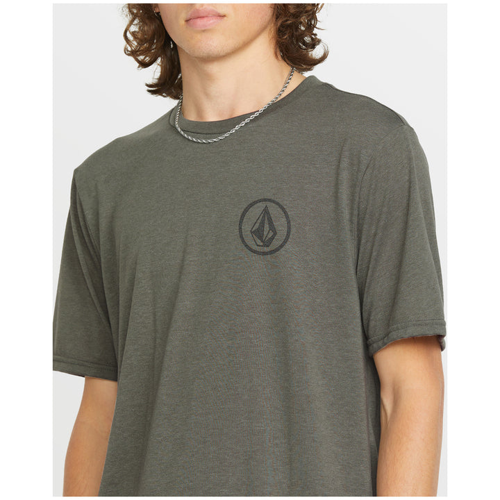 Volcom Stone Tech Short-Sleeve Tee Charcoal Heather