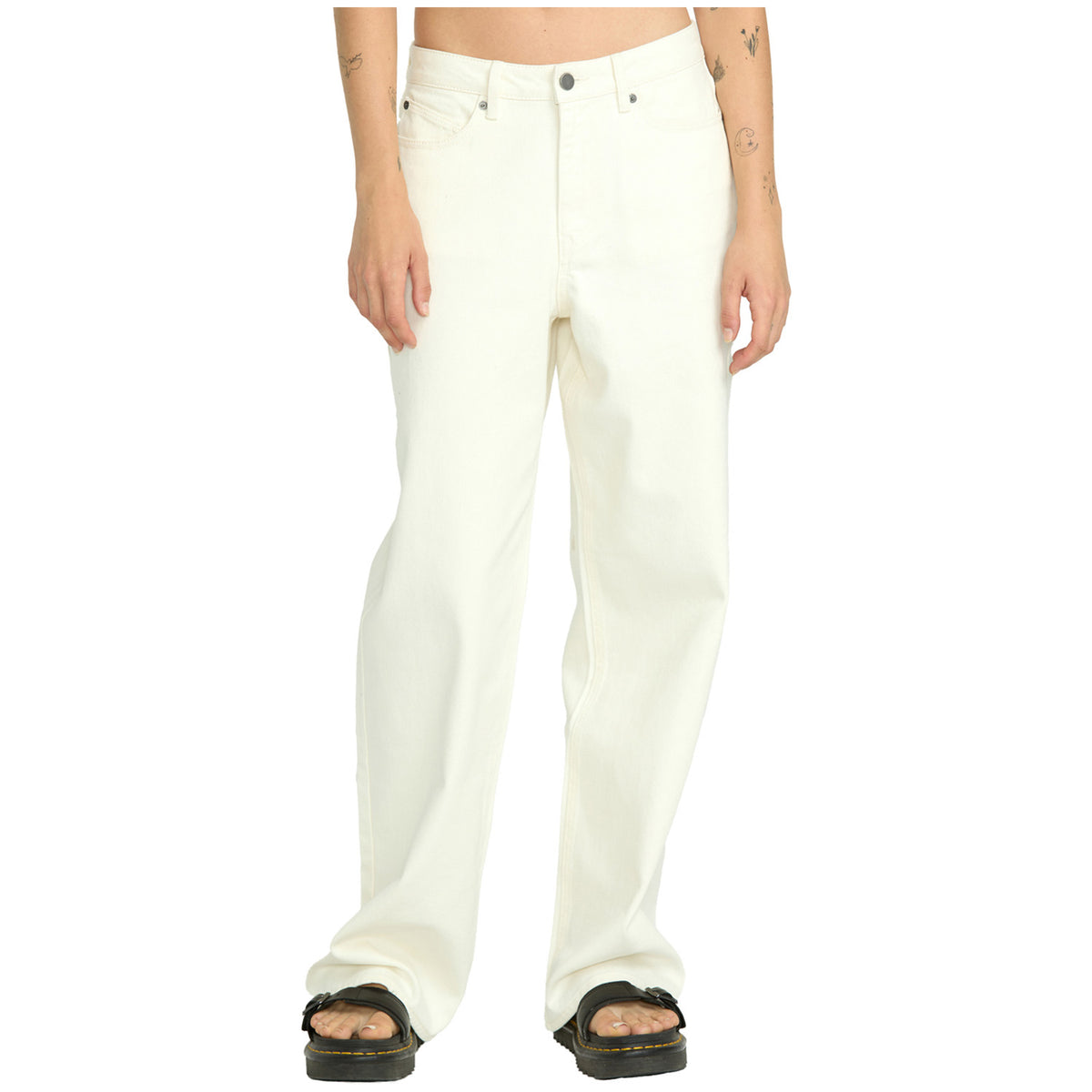 Volcom Stoned BF HiRise Pants - Women's Star White