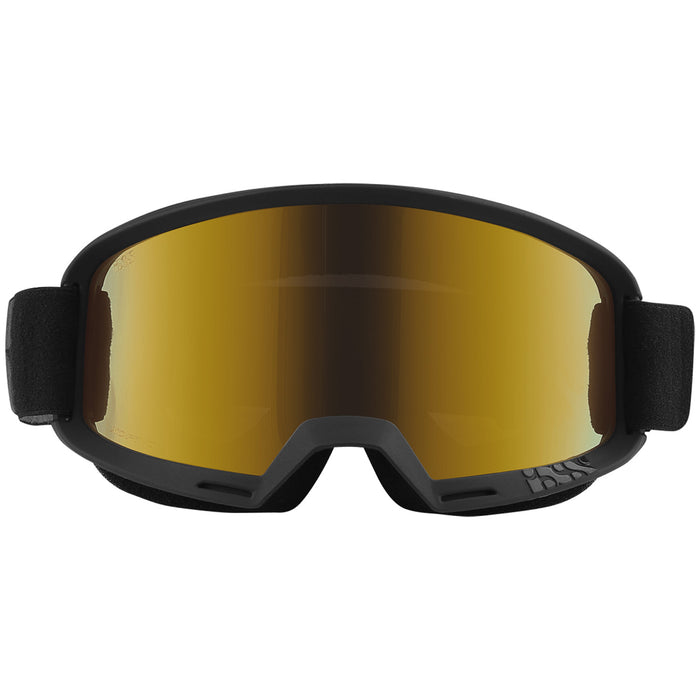 IXS Hack Goggles Black/Gold Mirror