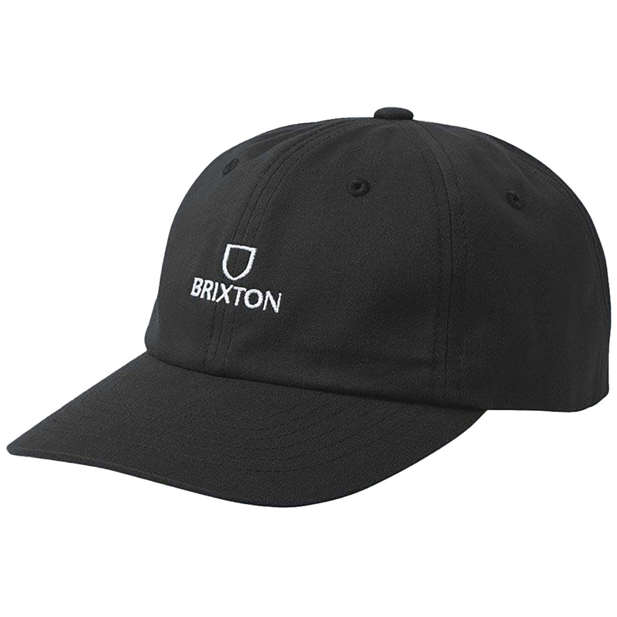 Brixton Alpha Netplus Adjustable Hat Black/White Rinse