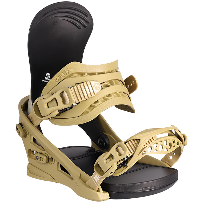 Flux SR Snowboard Bindings 2025 Natural Wood