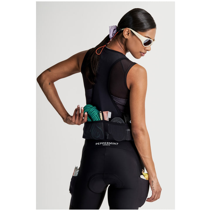 Peppermint Cycling Co. Signature Cargo Bib Shorts - Women's Black