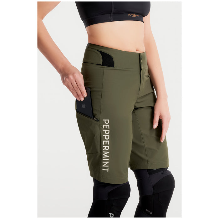 Peppermint Cycling Co. Signature Tech Shorts - Women's Spruce