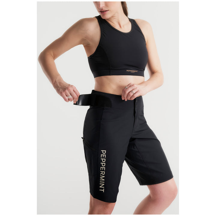 Peppermint Cycling Co. Signature Tech Shorts - Women's Black